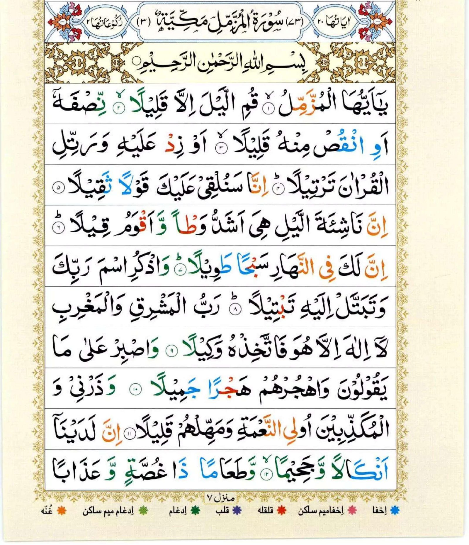 Surah Muzammil